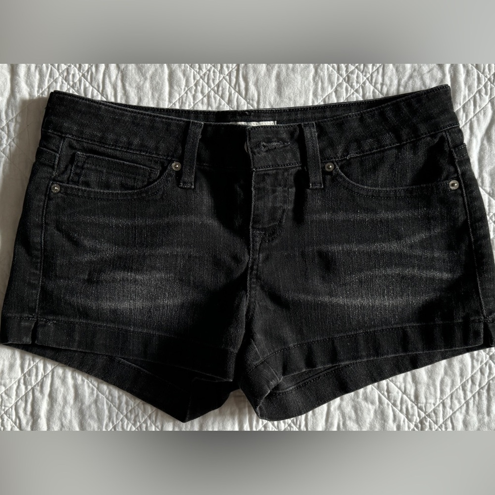 GUESS Jean Shorts - Black, Low Rise, Women’s 28